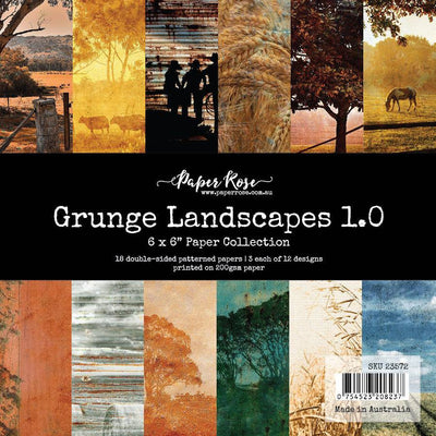 Grunge Landscapes 1.0 6x6 Paper Collection 23572 - Paper Rose Studio