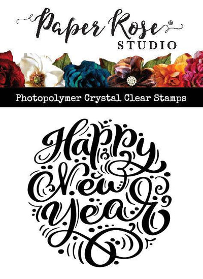 Happy New Year Circle Stamp Set 24721 - Paper Rose Studio