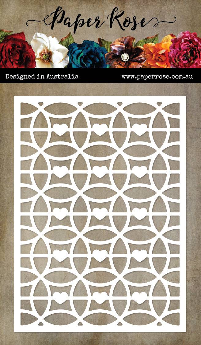 Paper Rose Heart Circle Coverplate die Paper Rose Heart Circle Coverplate die