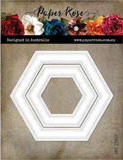 Hexagon Frames Metal Cutting Die 17622 - Paper Rose Studio