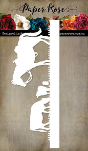 Horse & Cows Border Metal Cutting Die 23581 - Paper Rose Studio