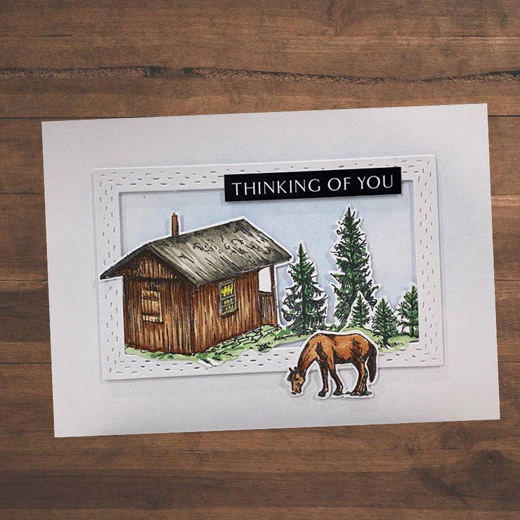 Horse in Field Clear Stamp Set 23518 - Paper Rose Studio