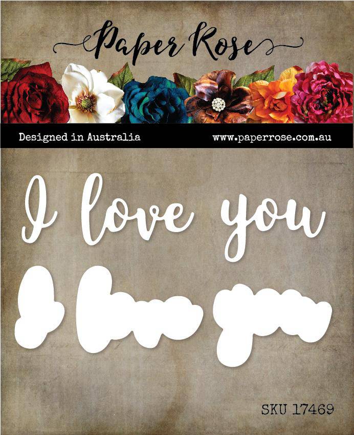 I Love You Layered Metal Cutting Die 17469 - Paper Rose Studio