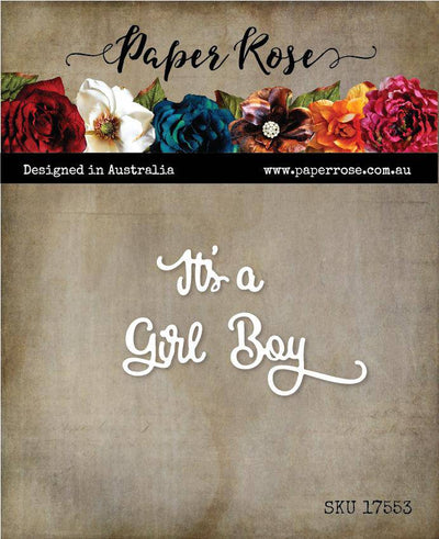 It's a Girl and It's a Boy Metal Cutting Die 17553 - Paper Rose Studio