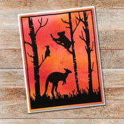 Kangaroo in Forest Metal Cutting Die 16948 - Paper Rose Studio