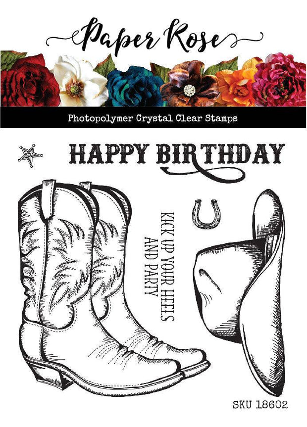 Kick Your Heels Up 4x4" Clear Stamp Set 18602 - Paper Rose Studio