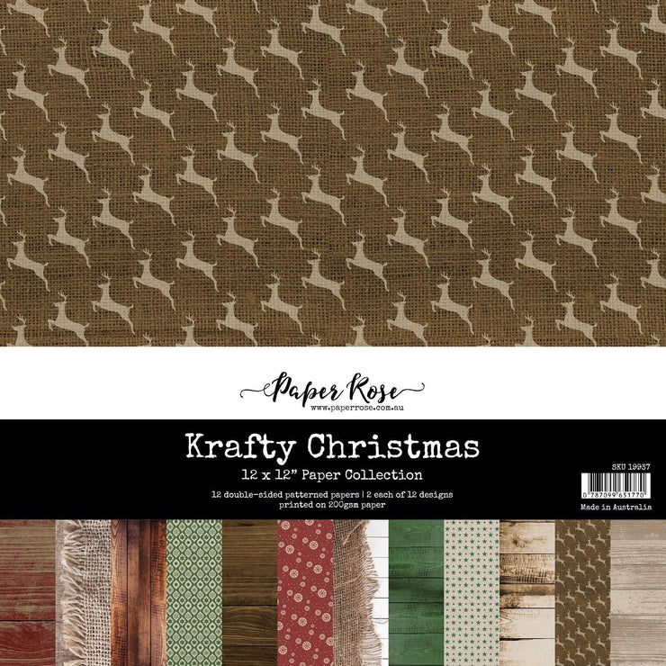 Krafty Christmas 12x12 Paper Collection 19937 - Paper Rose Studio