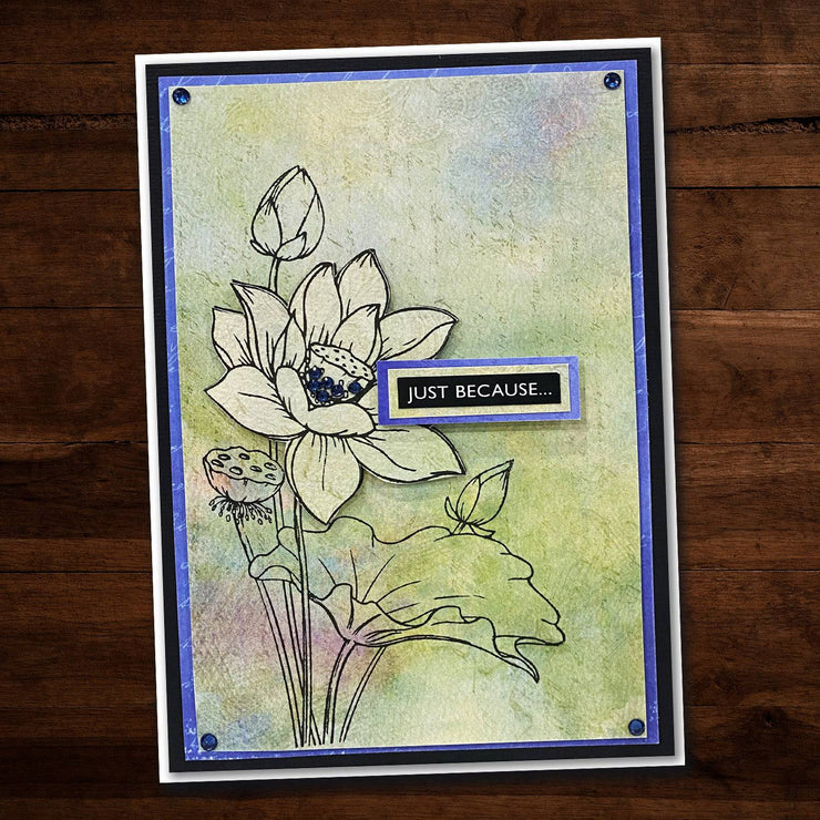 Lotus Bouquet 4x6" Clear Stamp Set 19087 - Paper Rose Studio