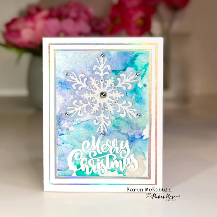 Merry Christmas Bold Script Clear Stamp Set 23875 - Paper Rose Studio