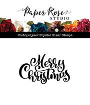 Merry Christmas Script Clear Stamp 27301 - Paper Rose Studio