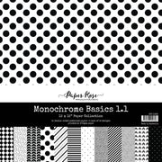 Monochrome Basics 1.1 12x12 Paper Collection 21495 - Paper Rose Studio