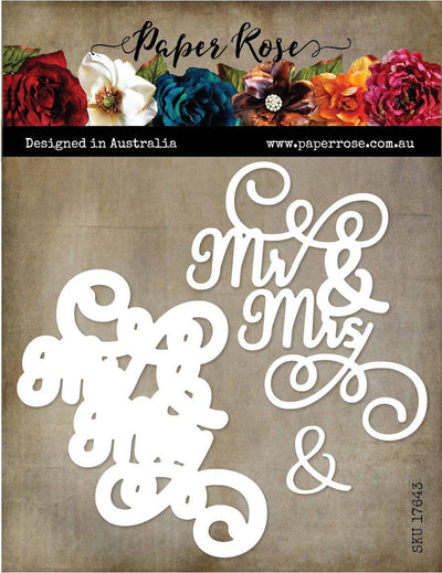 Mr & Mrs Metal Cutting Die 17643 - Paper Rose Studio