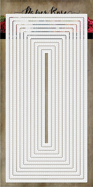 Nesting Slimline Stitched Rectangles Metal Cutting Die 20868 – Paper ...