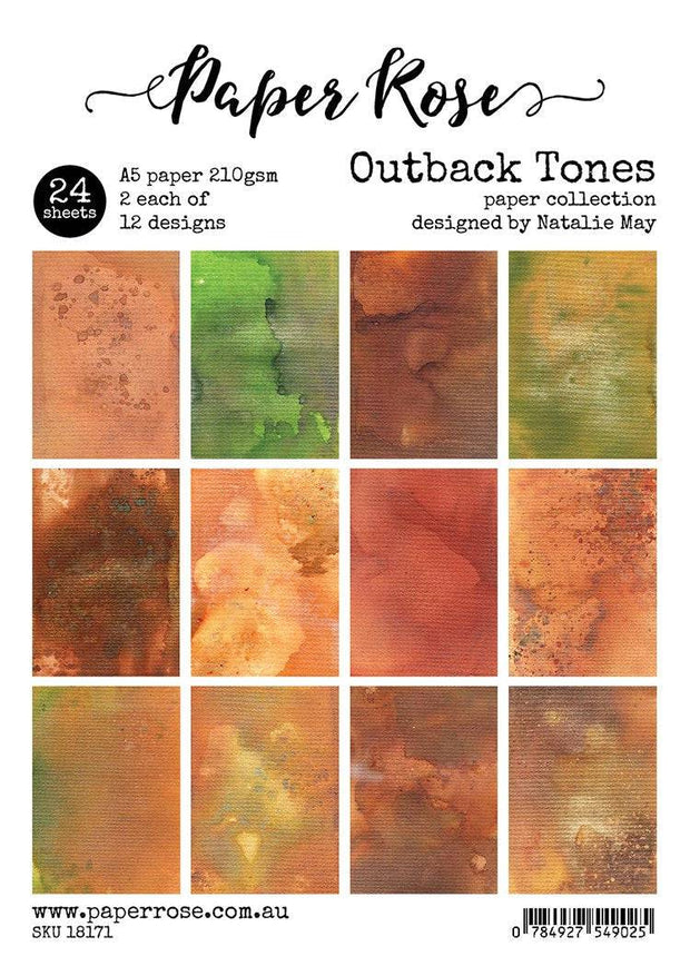 Outback Tones A5 24pc Paper Pack 18171 - Paper Rose Studio