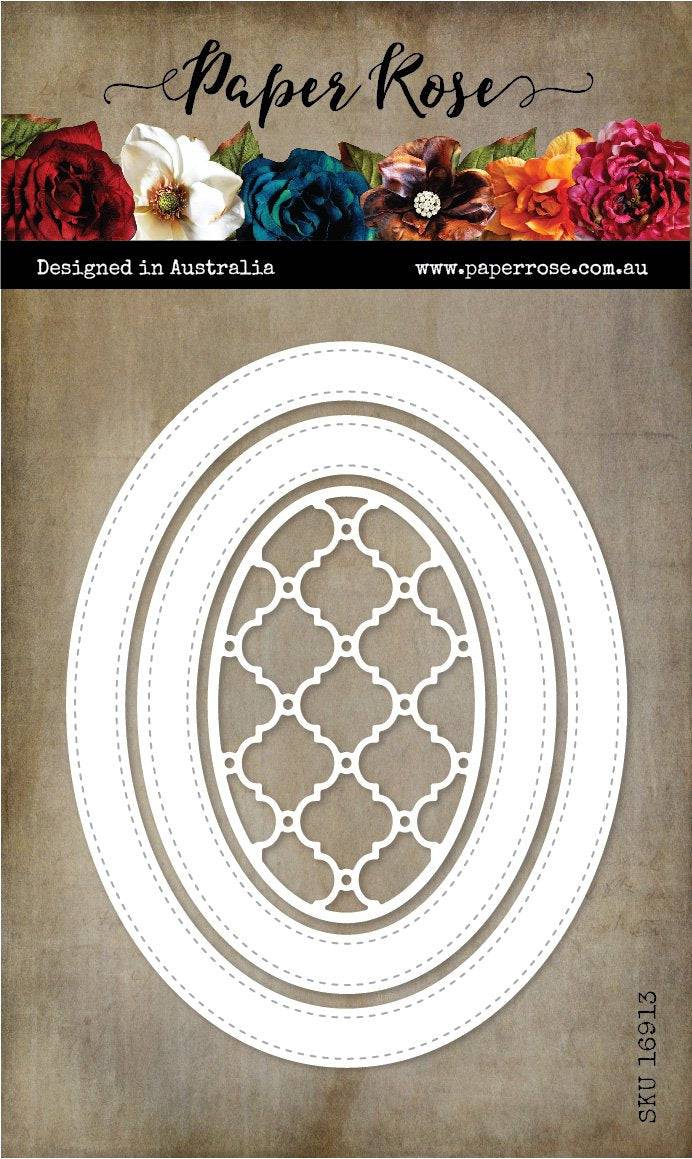 Oval Frames - Stitched Metal Cutting Die 16913 - Paper Rose Studio