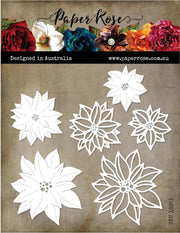 Poinsettia Flowers Metal Die Set 18351 - Paper Rose Studio
