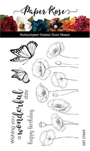 Poppies Clear Stamp Set 17496 - Paper Rose Studio