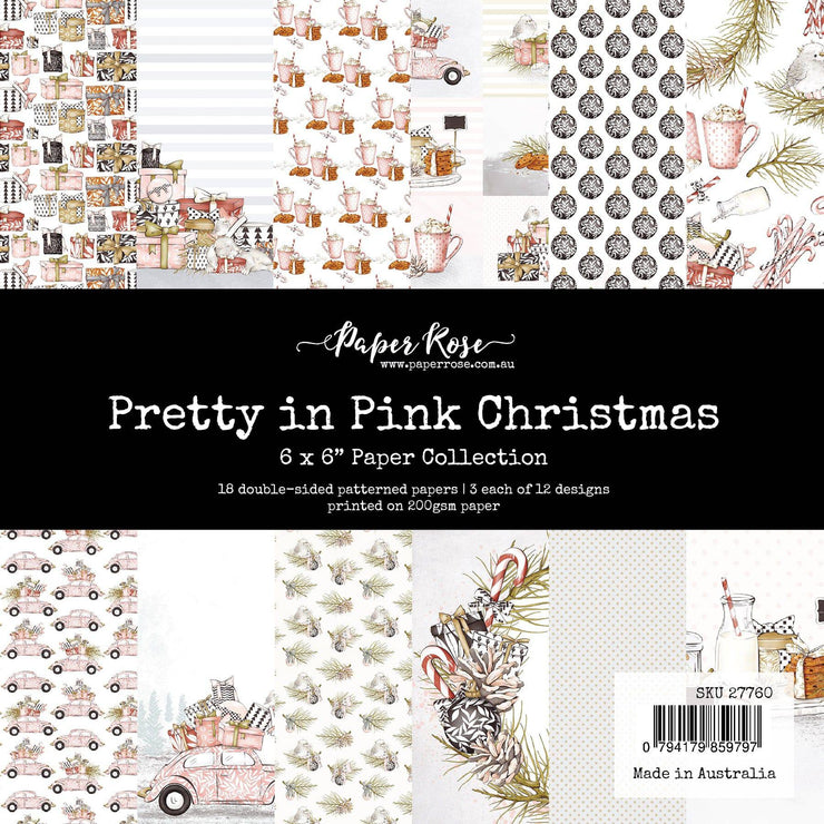 Pretty in Pink Christmas 6x6 Paper Collection 27760 - Paper Rose Studio