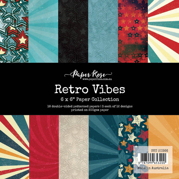 Retro Vibes 6x6 Paper Collection 20366 - Paper Rose Studio