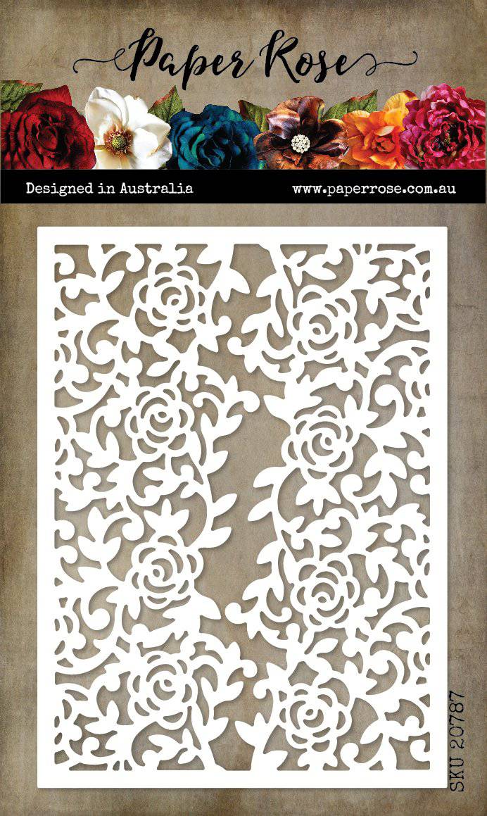 Rose Flourish Background Metal Cutting Die 20787 - Paper Rose Studio