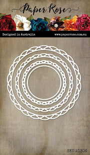 Scallop Lace Circle Frame Metal Cutting Die 21306 - Paper Rose Studio