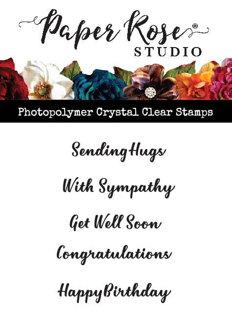 Simple Script Greetings Stamp Set 25930 - Paper Rose Studio