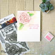 Sketchy Roses 4x6" Clear Stamp Set 18636 - Paper Rose Studio