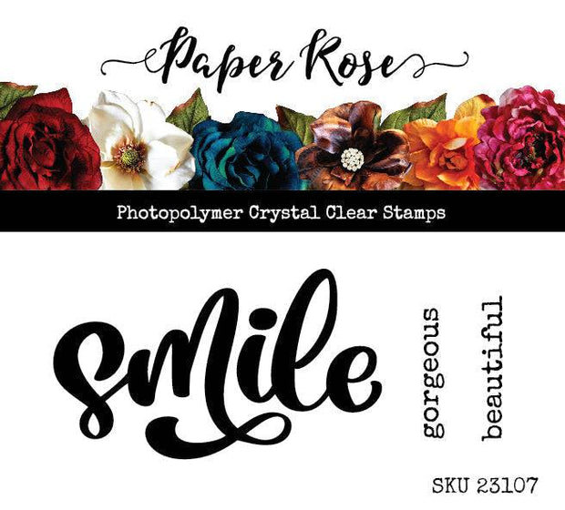 Smile Mini 2x4" Clear Stamp Set 23107 - Paper Rose Studio