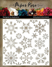 Snowflakes 6x6" Stencil 18198 - Paper Rose Studio