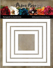 Stitched Square Frames Metal Cutting Die 16685 - Paper Rose Studio