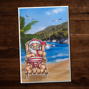 Summer Santa 4x4" Clear Stamp Set 20715 - Paper Rose Studio