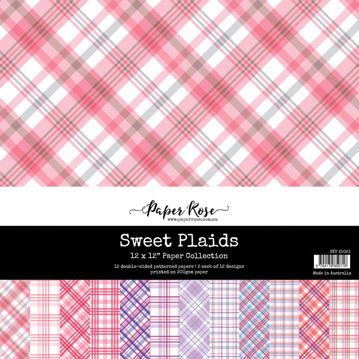 Sweet Plaids 12x12 Paper Collection 25021 - Paper Rose Studio
