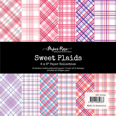 Sweet Plaids 6x6 Paper Collection 25042 - Paper Rose Studio