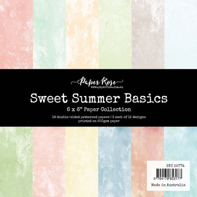 Sweet Summer Basics 6x6 Paper Collection 25774 - Paper Rose Studio