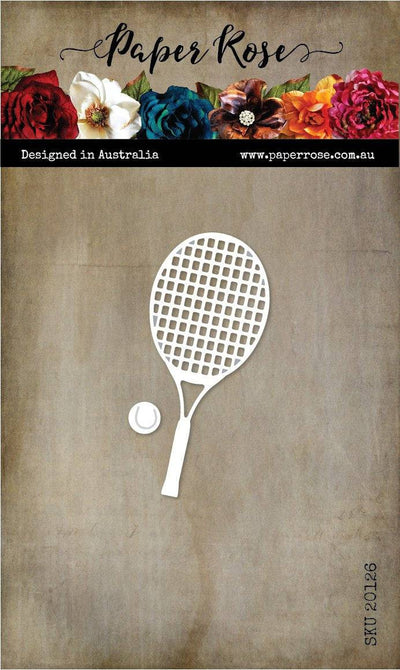 Tennis Racket & Ball Metal Cutting Die 20126 - Paper Rose Studio