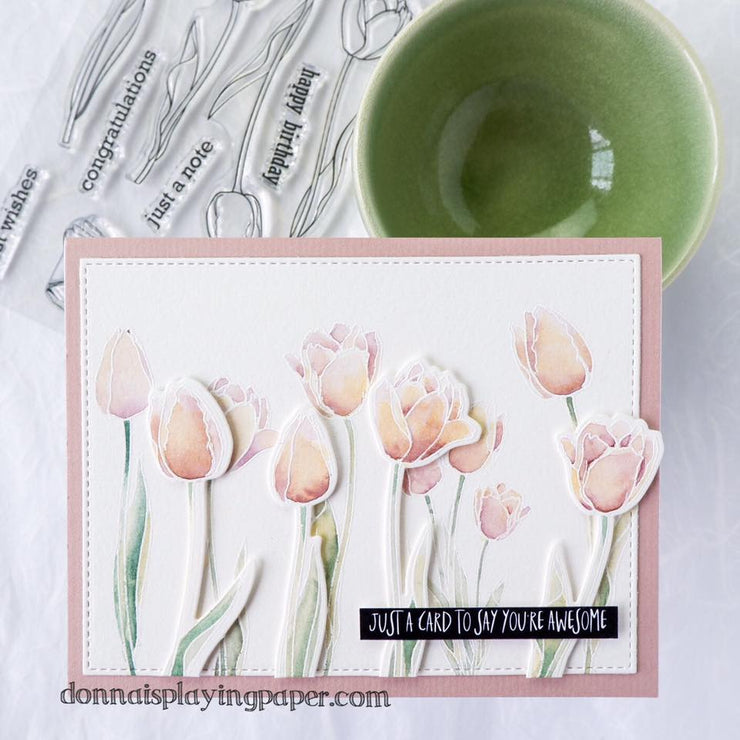 Tulips Clear Stamp Set 17301 - Paper Rose Studio