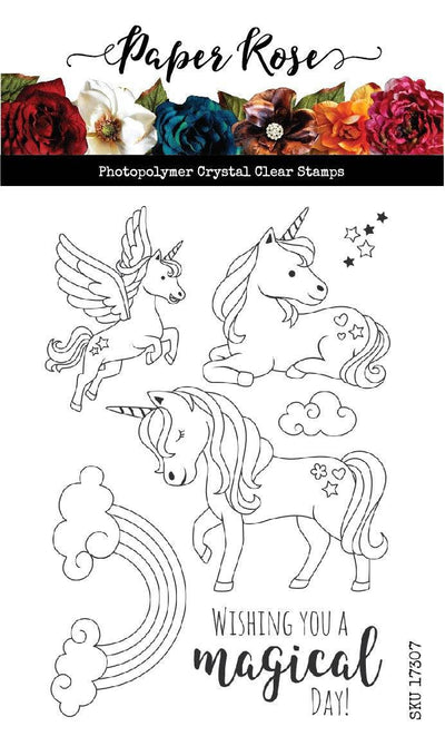 Unicorn Magic Clear Stamp Set 17307 - Paper Rose Studio