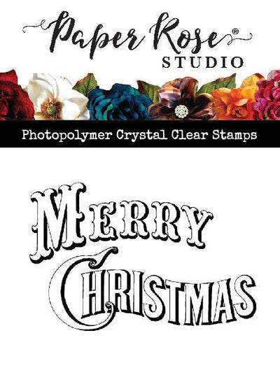 Vintage Merry Christmas Clear Stamp Set 24103 - Paper Rose Studio