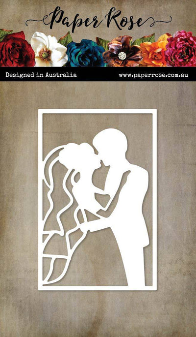 Wedding Kiss Frame Metal Cutting Die 21237 - Paper Rose Studio