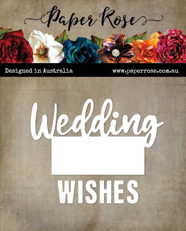 Wedding Wishes Block Metal Cutting Die 28921 - Paper Rose Studio