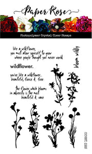 Wildflowers 4x6" Clear Stamp Set 18500 - Paper Rose Studio