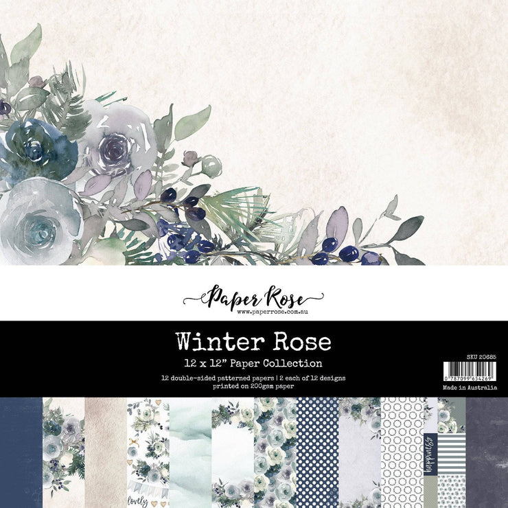 Winter Rose 12x12 Paper Collection 20685 - Paper Rose Studio